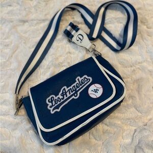 Los Angeles Themed Blue Crossbody Bag